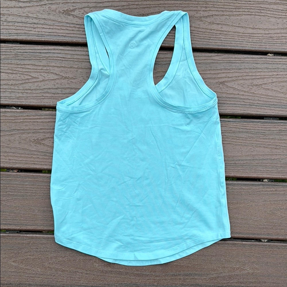 Women's Lululemon Athletica cool Blue “Love” Tank Top size 4 barely worn
